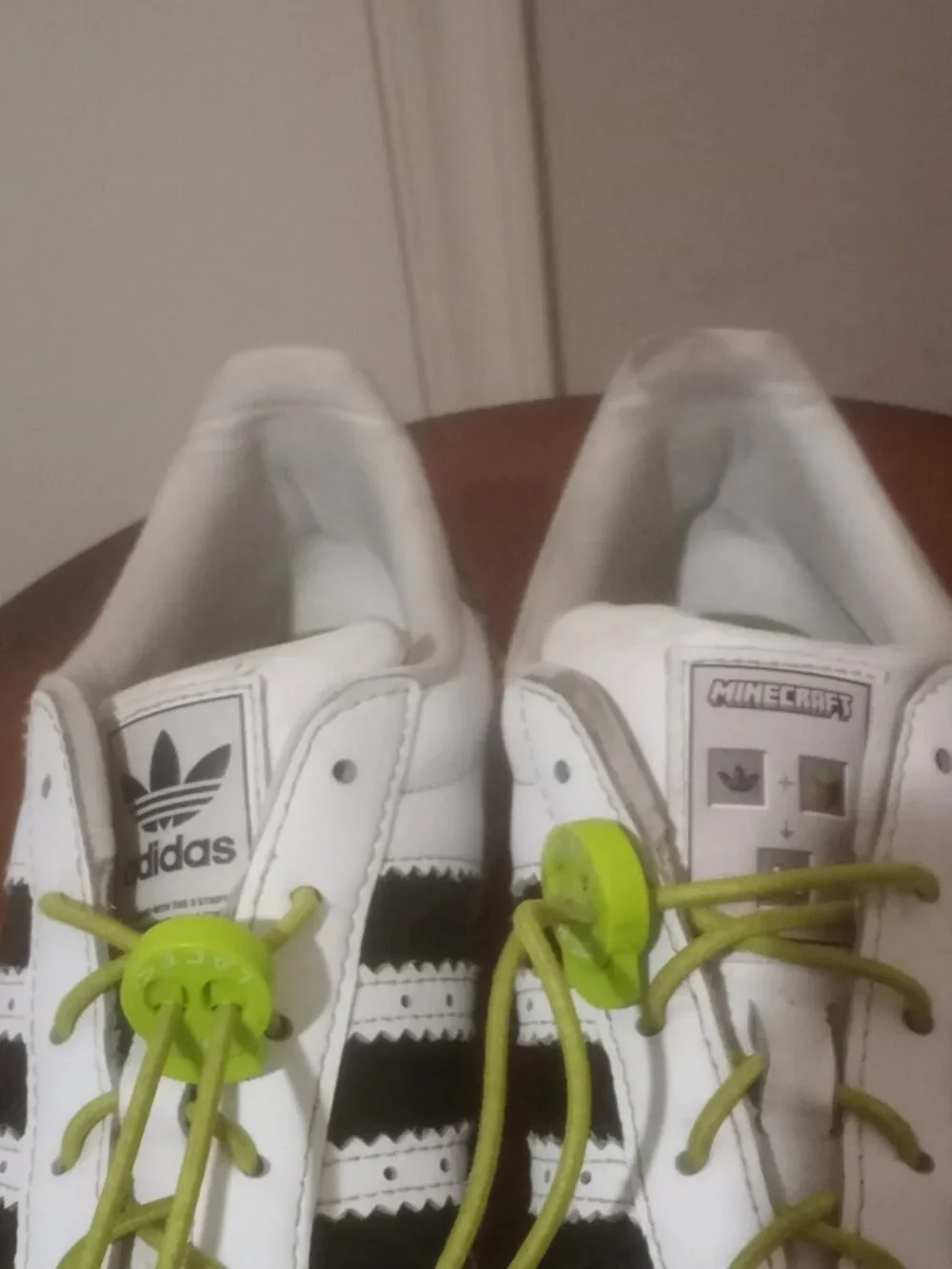 Kids Size 5.5 Adidas Superstar II J MINECRAFT White Black Shoe JQ8749